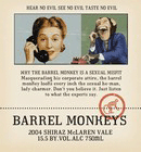 Red Heads Wine 2004 Shiraz Barrel Monkeys